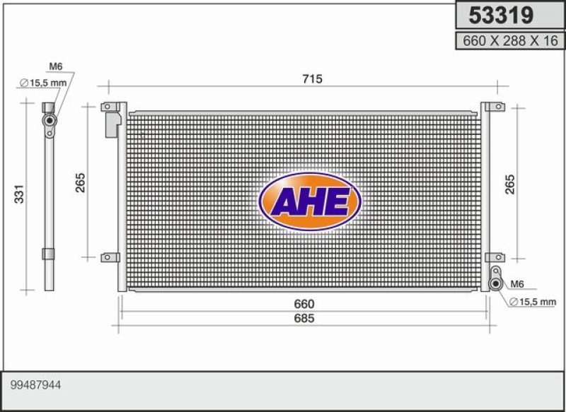 AHE Condenser, air conditioning