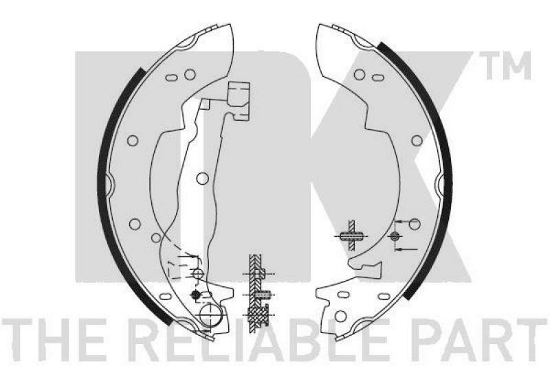 NK Brake Shoe Set