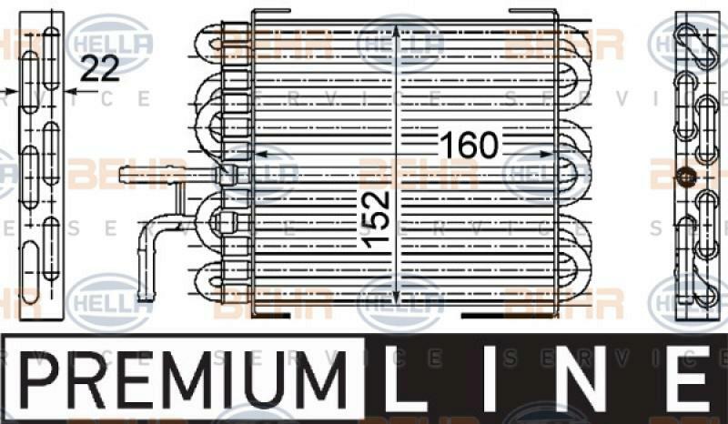 HELLA Fuel radiator BEHR HELLA SERVICE *** PREMIUM LINE ***