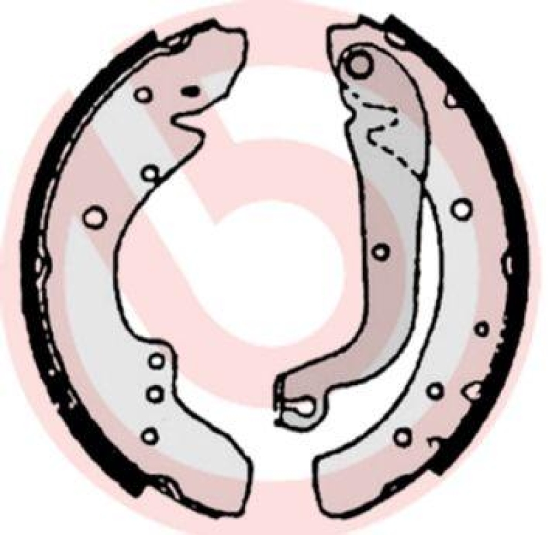 BREMBO Brake Shoe Set ESSENTIAL LINE