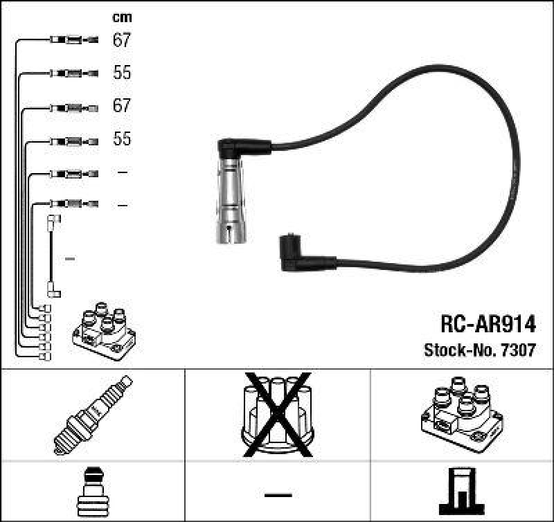 NGK Ignition Cable Kit