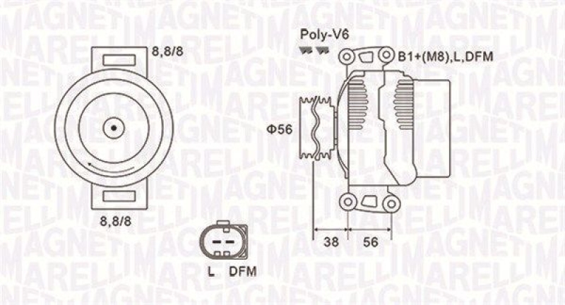 MAGNETI MARELLI Alternator
