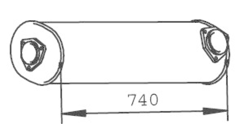 DINEX Mittelschalldämpfer