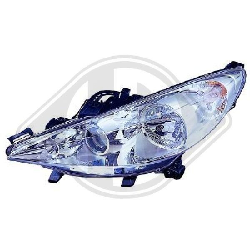1x Diederichs Hauptscheinwerfer H1 H7 Rechts passend für Peugeot 207 1.6...