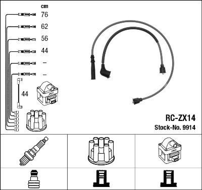 NGK Ignition Cable Kit
