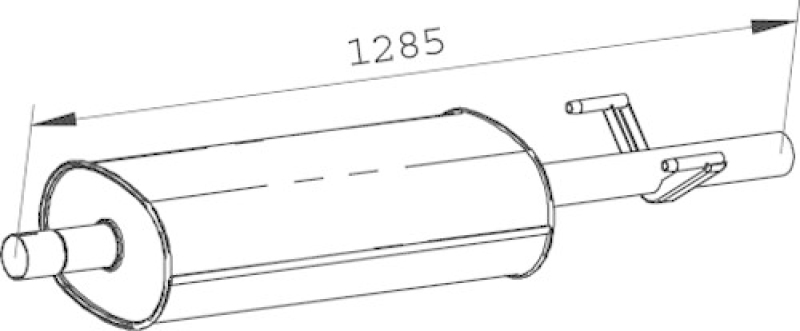 DINEX Mittelschalldämpfer