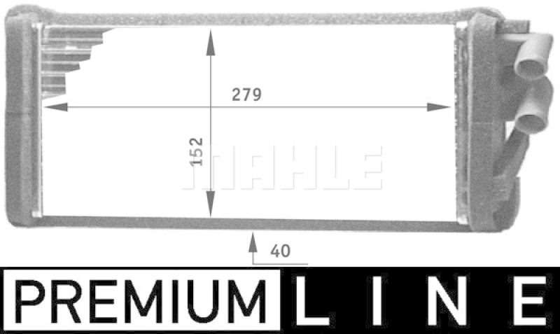MAHLE W&auml;rmetauscher, Innenraumheizung BEHR *** PREMIUM LINE *** AH 98 000P
