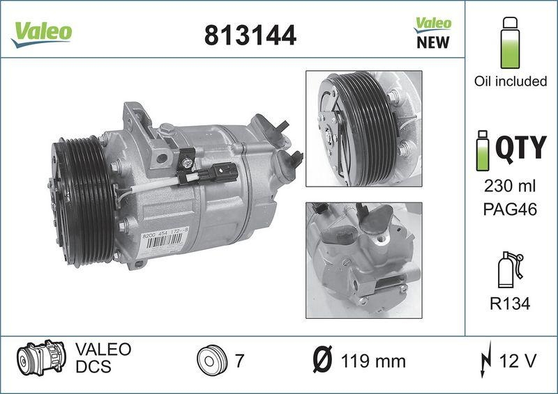 VALEO Compressor, air conditioning NEW ORIGINAL PART