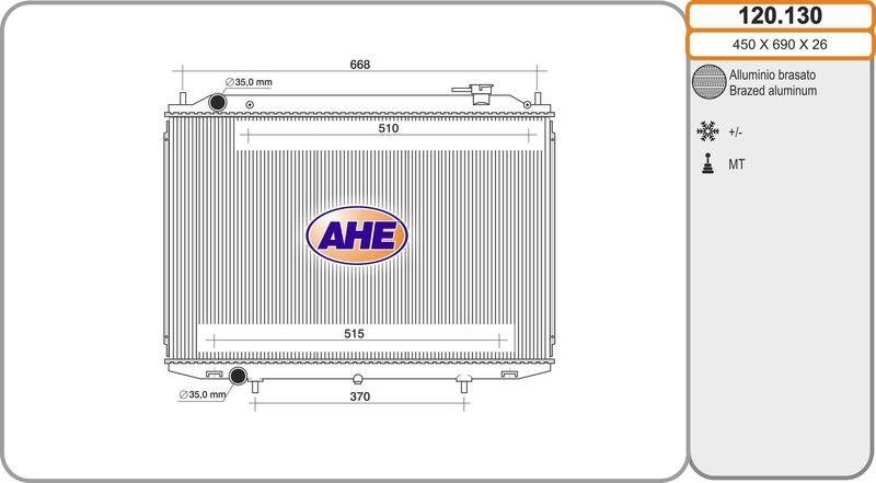 AHE Radiator, engine cooling