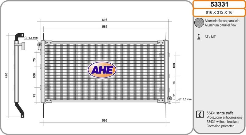 AHE Condenser, air conditioning