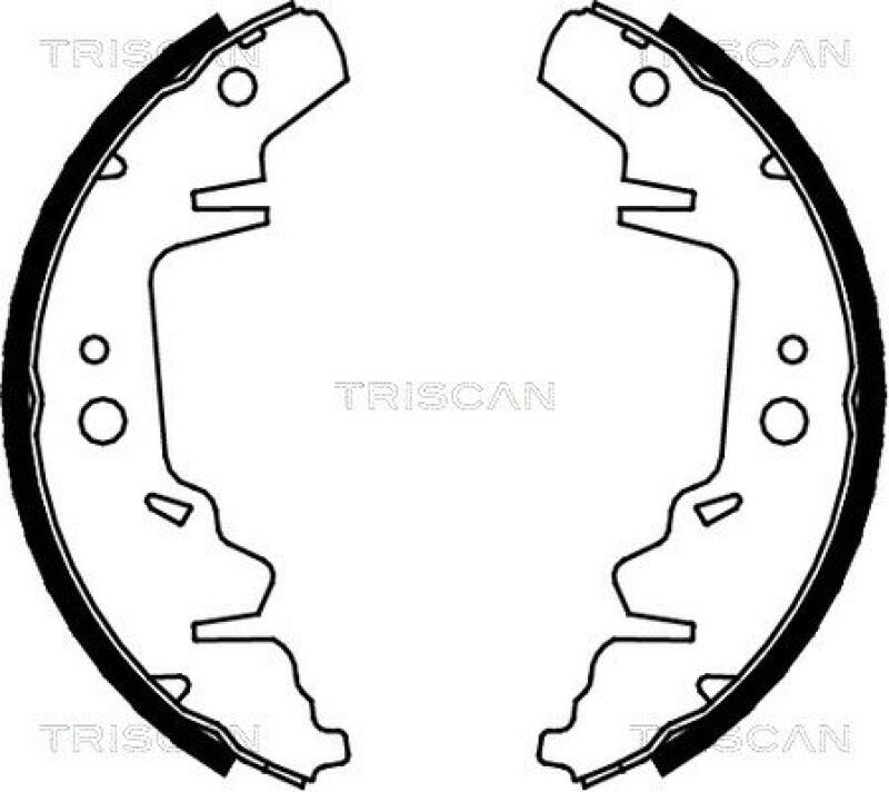 TRISCAN Brake Shoe Set