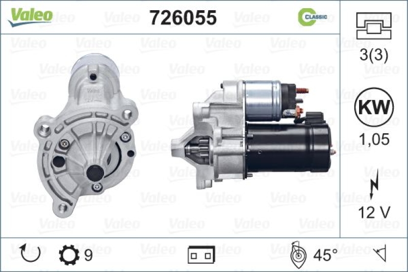 VALEO Starter REMANUFACTURED CLASSIC