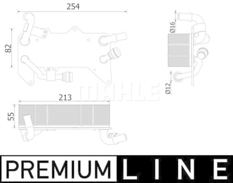 MAHLE Oil Cooler, automatic transmission BEHR *** PREMIUM LINE ***