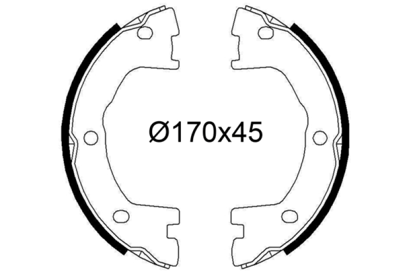 VALEO Bremsbackensatz, Feststellbremse 564244