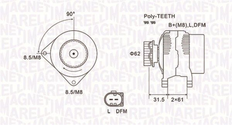 MAGNETI MARELLI Alternator