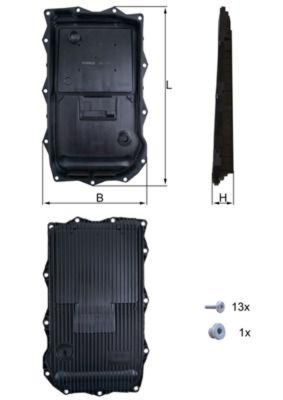 KNECHT Oil sump, automatic transmission