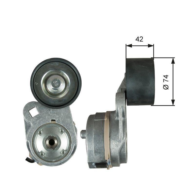 GATES Belt Tensioner, V-ribbed belt FleetRunner™