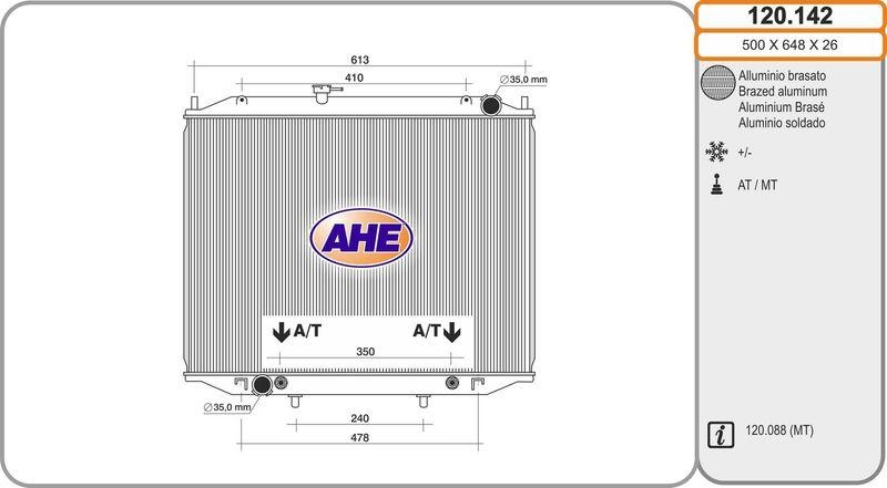 AHE Radiator, engine cooling