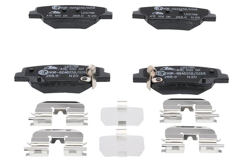 ATE Bremsscheiben 262mm + Ceramic Bremsbel&auml;ge Hinten passend f&uuml;r KI...