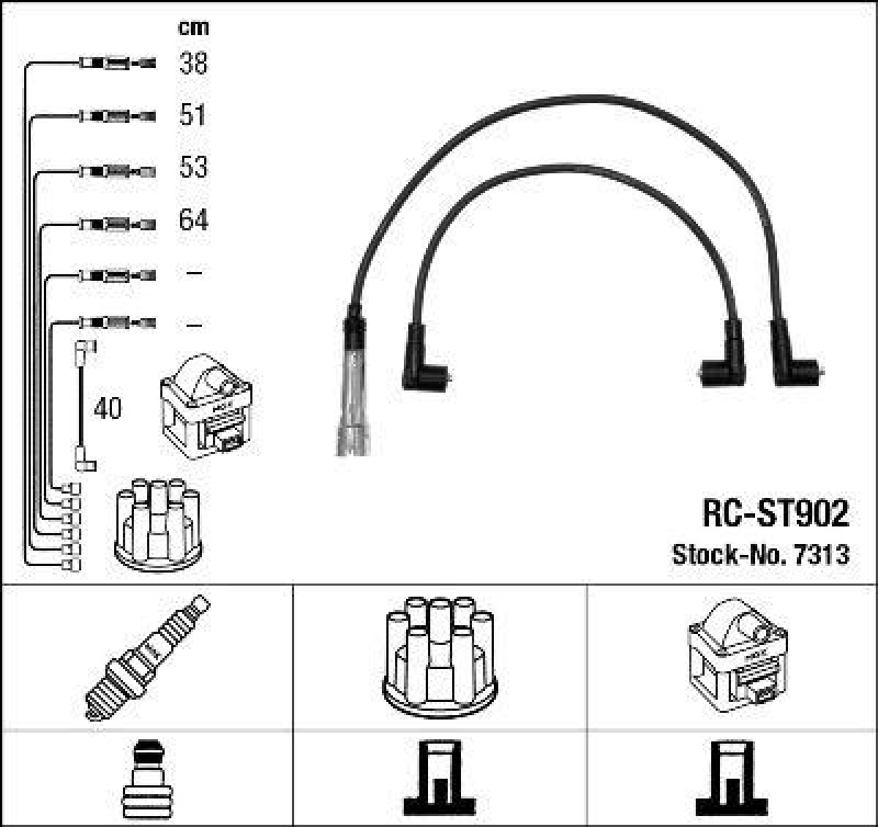 NGK Ignition Cable Kit