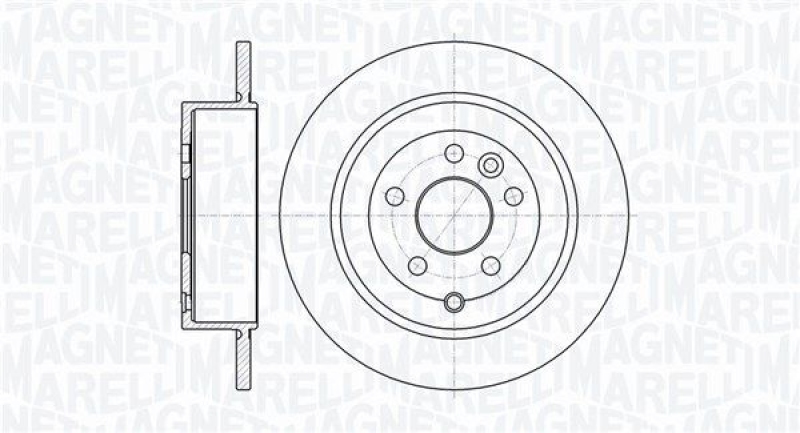 2x MAGNETI MARELLI Brake Disc