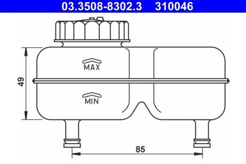 ATE Expansion Tank, brake fluid