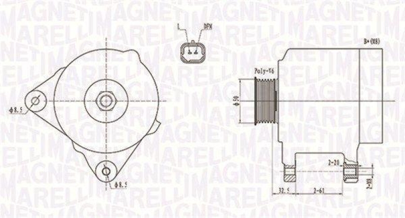 MAGNETI MARELLI Generator 63731824010