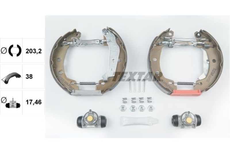TEXTAR Bremsbackensatz Shoe Kit Pro 84049500