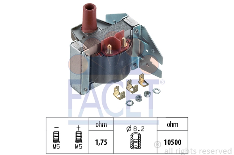 FACET Zündspule Made in Italy - OE Equivalent