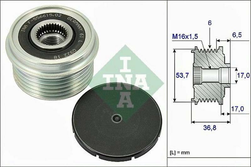 INA Alternator Freewheel Clutch