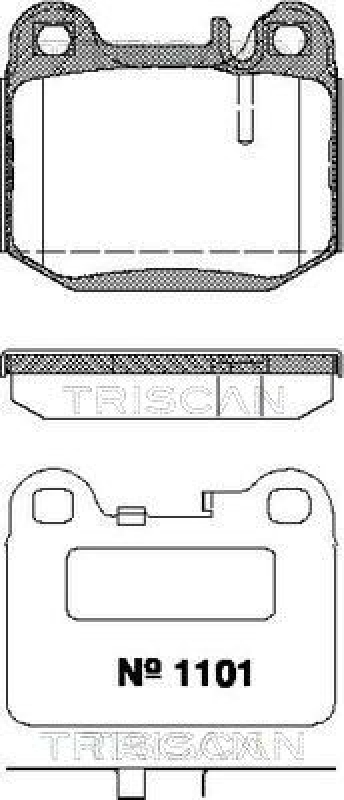 TRISCAN Bremsbelagsatz, Scheibenbremse