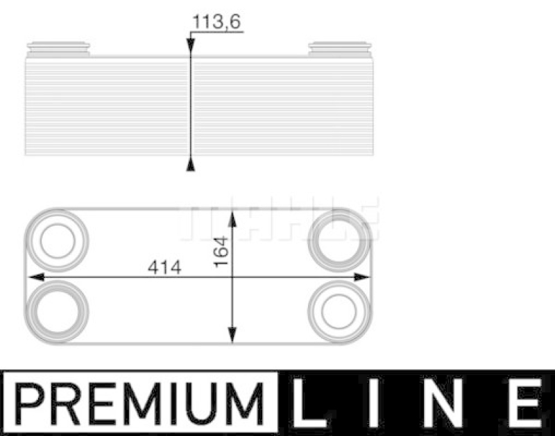 MAHLE Oil Cooler, automatic transmission BEHR *** PREMIUM LINE ***