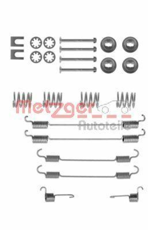 METZGER Zubeh&ouml;rsatz Bremsbacken Trommelbremse Montagesatz 105-0747