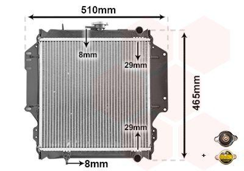 VAN WEZEL Radiator, engine cooling *** IR PLUS ***