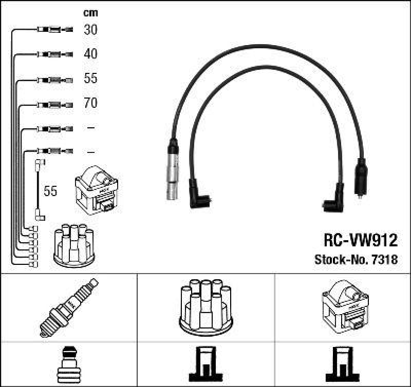 NGK Ignition Cable Kit