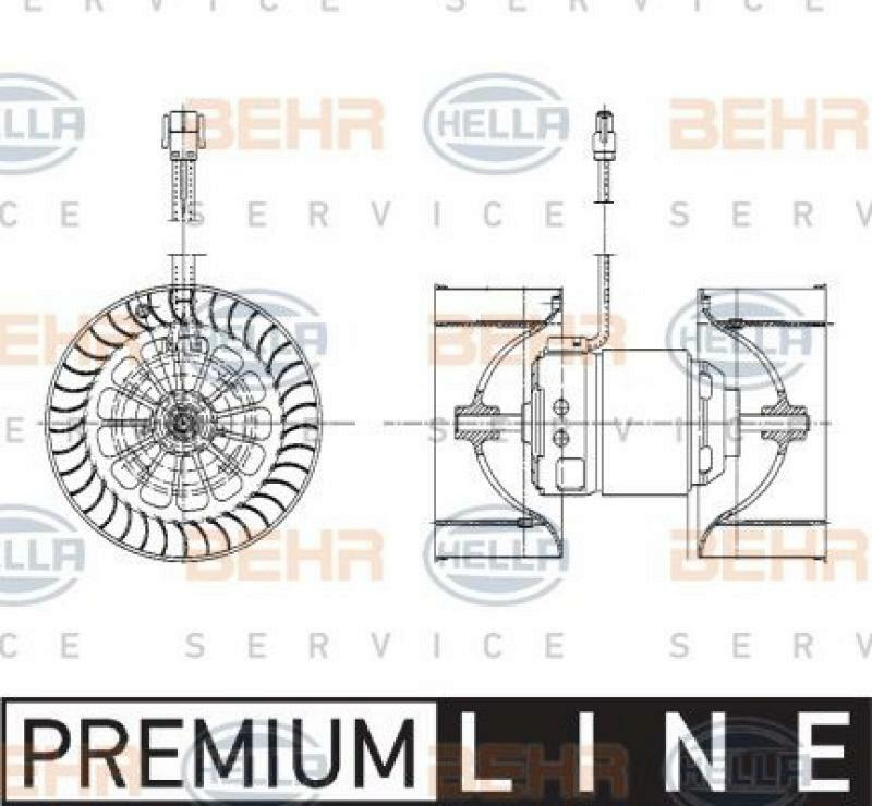 HELLA Interior Blower BEHR HELLA SERVICE *** PREMIUM LINE ***