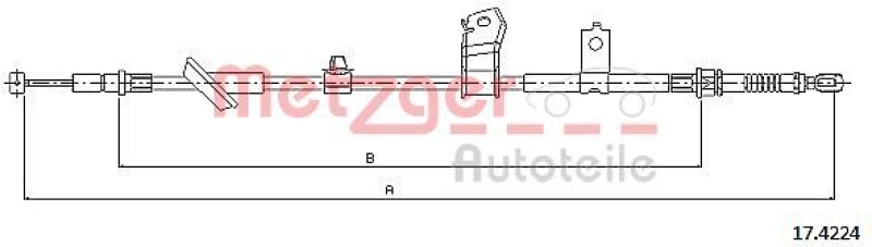 METZGER Cable Pull, parking brake