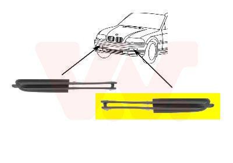 VAN WEZEL Trim/Protective Strip, bumper
