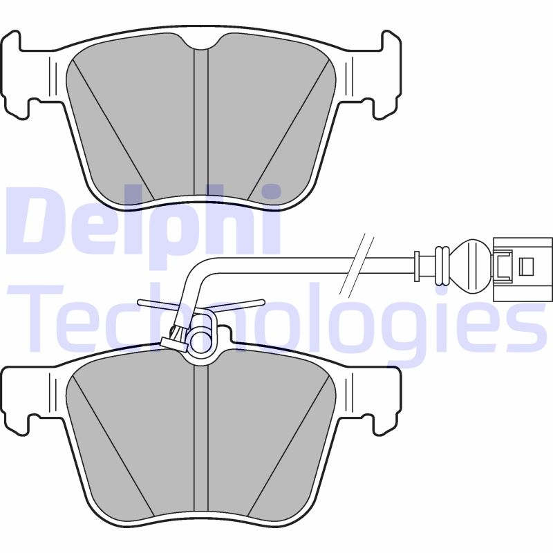 DELPHI Brake Pad Set, disc brake