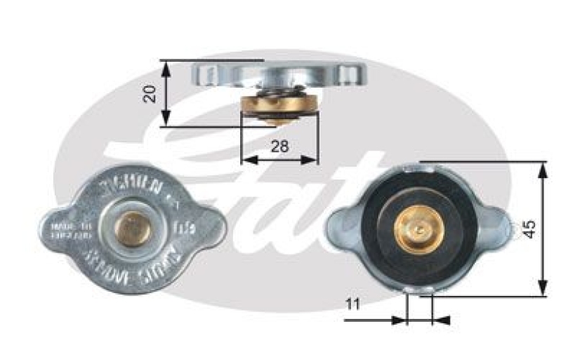 GATES Cap, radiator