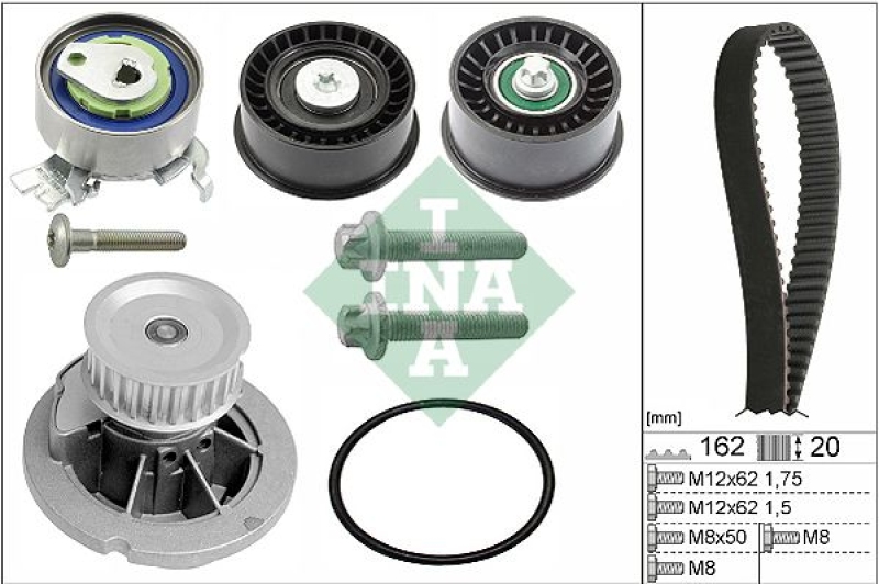 INA Water Pump & Timing Belt Set