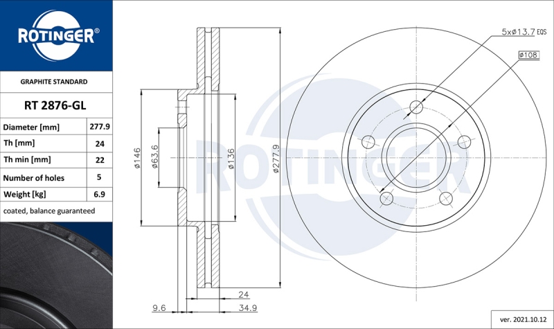 2x ROTINGER Bremsscheibe