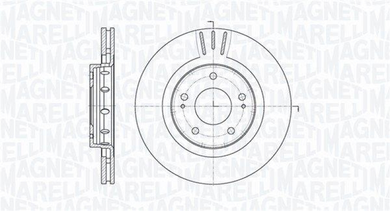 MAGNETI MARELLI Bremsscheibe 361302040574