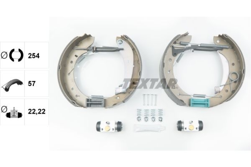 TEXTAR Brake Shoe Set Shoe Kit Pro