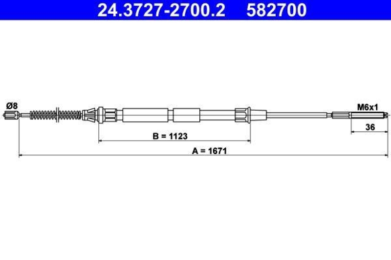 ATE Cable, parking brake