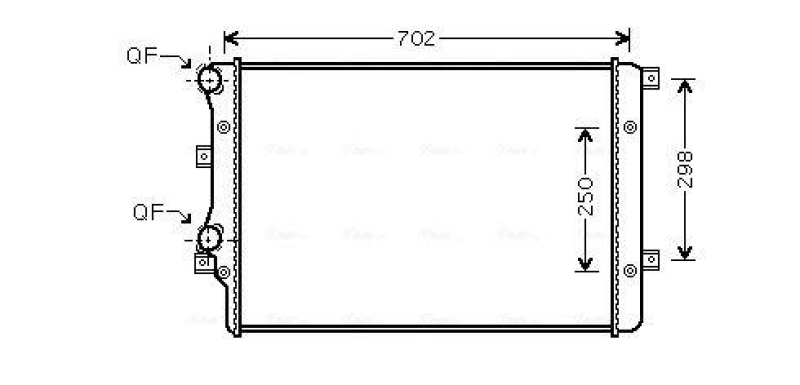 AVA QUALITY COOLING Kühler, Motorkühlung