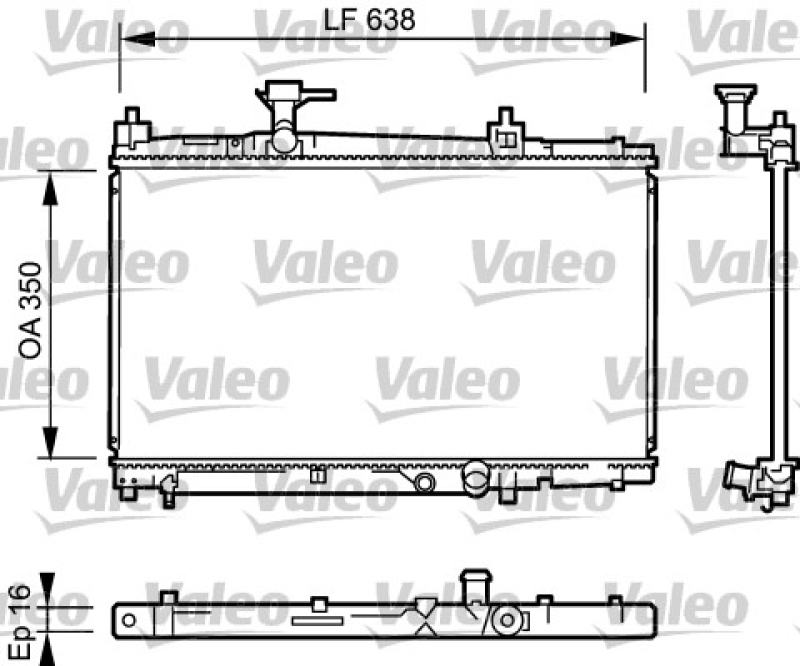 VALEO K&uuml;hler, Motork&uuml;hlung 734842