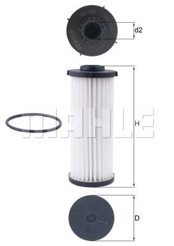 KNECHT Hydraulic Filter, automatic transmission