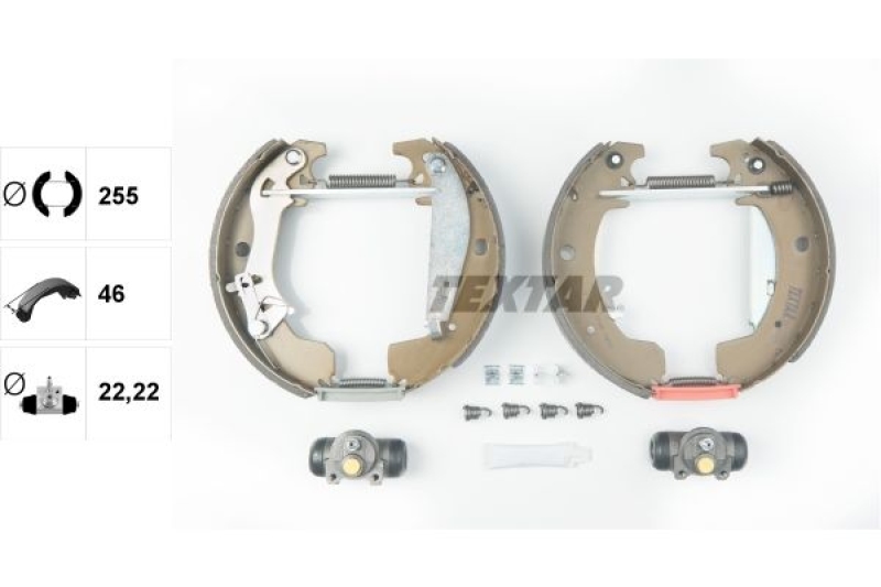 TEXTAR Brake Shoe Set Shoe Kit Pro