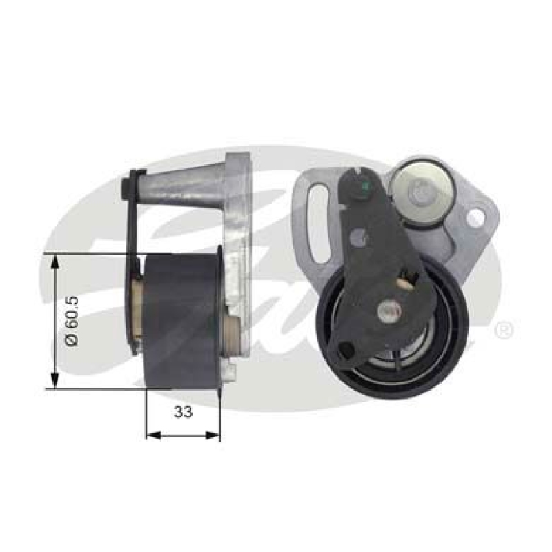 GATES Tensioner Pulley, timing belt PowerGrip®